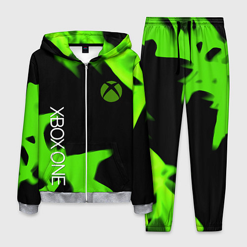 Мужской костюм Xbox one green flame / 3D-Меланж – фото 1