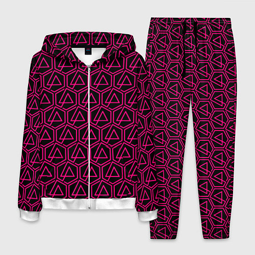 Мужской костюм Linkin park pink logo / 3D-Белый – фото 1