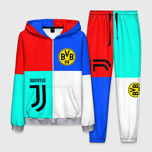 Мужской костюм Juventus x Borussia / 3D-Меланж – фото 1