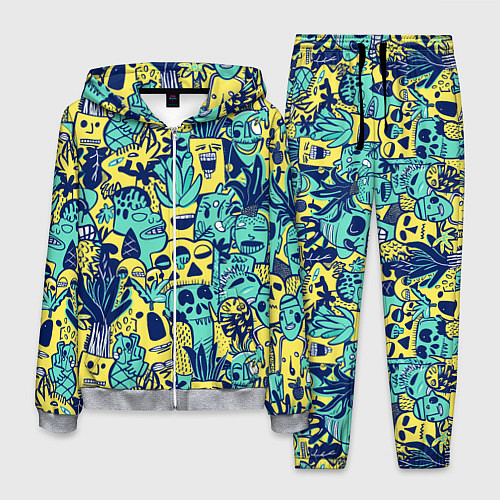 Мужской костюм Монстры тропические / 3D-Меланж – фото 1