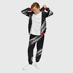 Костюм мужской BMW : автомобильные текстуры шин, цвет: 3D-красный — фото 2