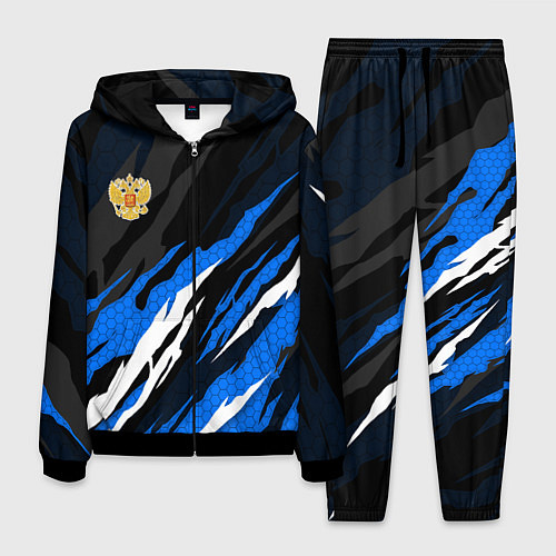Мужской костюм Герб России - blue sport / 3D-Черный – фото 1