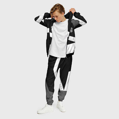 Мужской костюм PUBG online geometry / 3D-Черный – фото 3