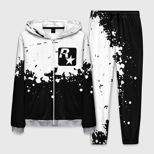 Мужской костюм Рокстар краски / 3D-Меланж – фото 1