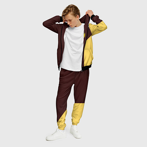 Мужской костюм Россия ретро стиль / 3D-Черный – фото 3