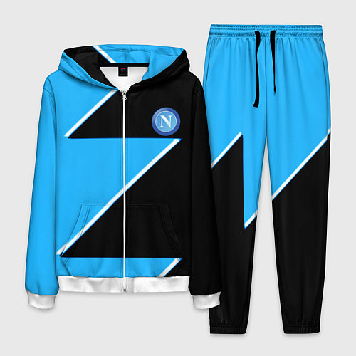 Мужской костюм Napoli fc geometry blue / 3D-Белый – фото 1