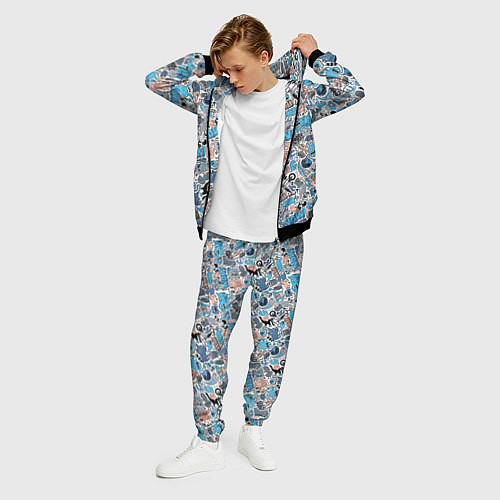 Мужской костюм Дудл животные и монстры / 3D-Черный – фото 3