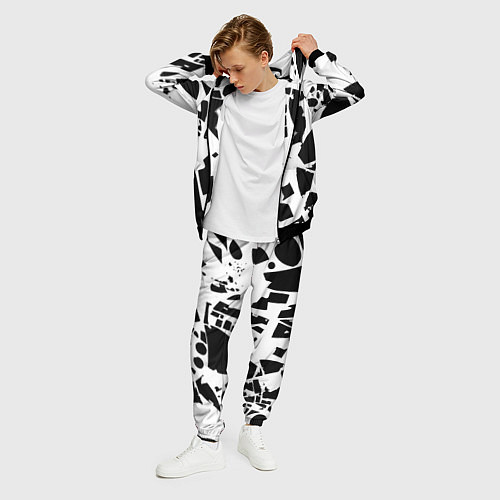 Мужской костюм New York yankees - abstraction / 3D-Черный – фото 3