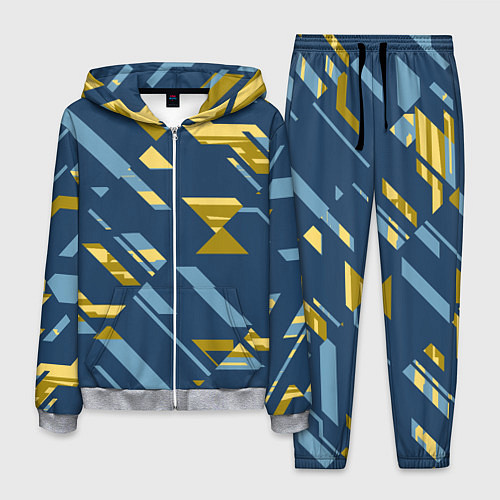 Мужской костюм Абстракция текстуры спортивной формы / 3D-Меланж – фото 1