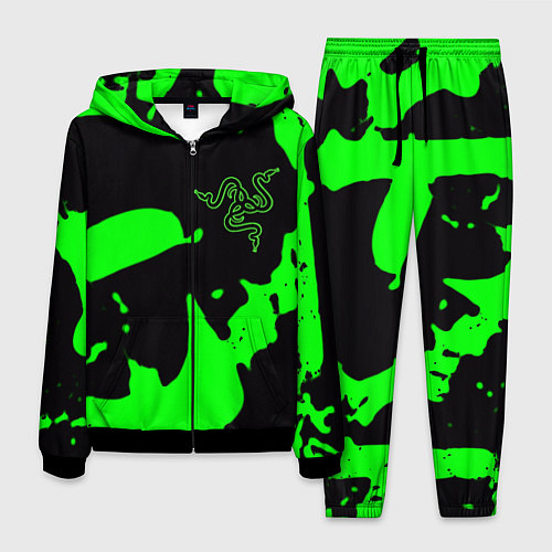Мужской костюм Razer кислотный стиль краски / 3D-Черный – фото 1