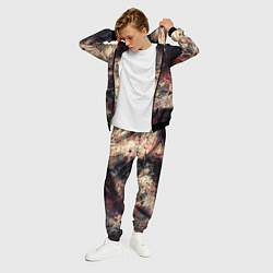 Костюм мужской Мокрая бумага ретро гранж текстура грязная, цвет: 3D-черный — фото 2