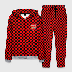 Мужской костюм Arsenal текстура клетка