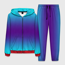 Костюм мужской Градиент из неона, цвет: 3D-красный