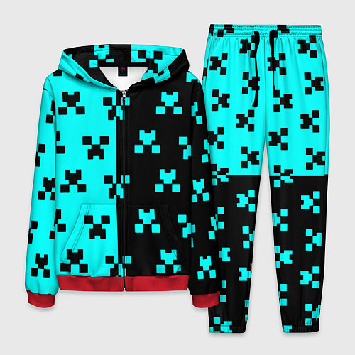Мужской костюм Minecraft pattern game / 3D-Красный – фото 1
