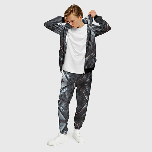 Мужской костюм Карбоновый странник / 3D-Черный – фото 3