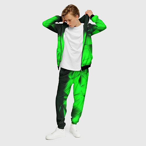 Мужской костюм Кислотная абстракция кубы / 3D-Черный – фото 3