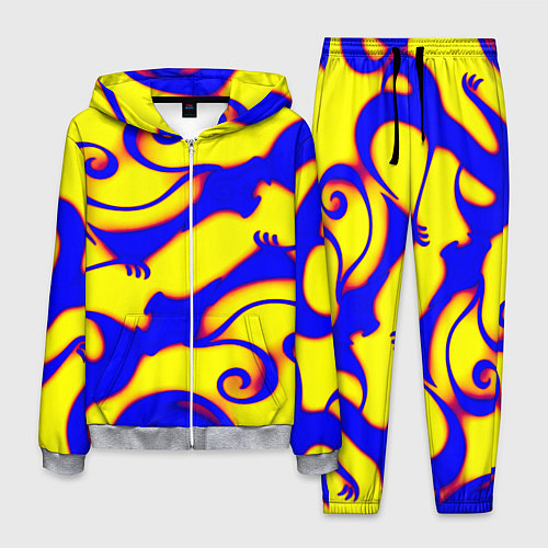 Мужской костюм Аниме драконы неон / 3D-Меланж – фото 1