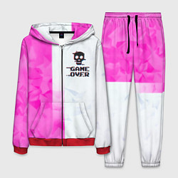Костюм мужской Game over pink abstraction, цвет: 3D-красный