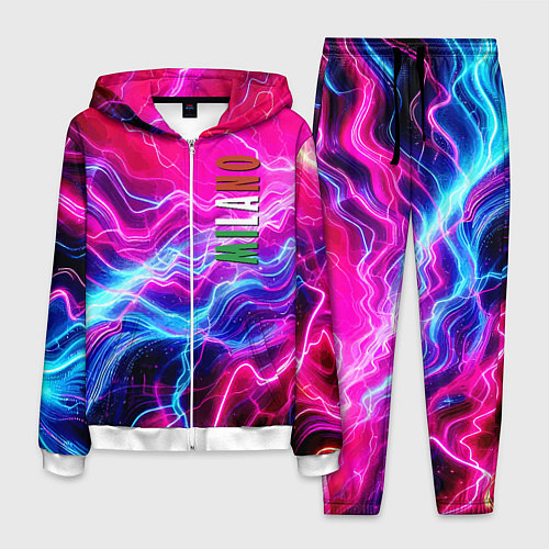 Мужской костюм Milano - neon abstraction / 3D-Белый – фото 1