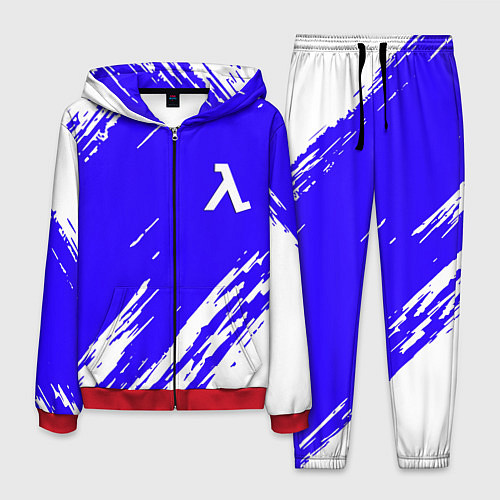 Мужской костюм Half life белые краски / 3D-Красный – фото 1