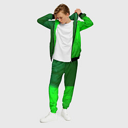Костюм мужской Napoli - green gradient по-вертикали, цвет: 3D-черный — фото 2