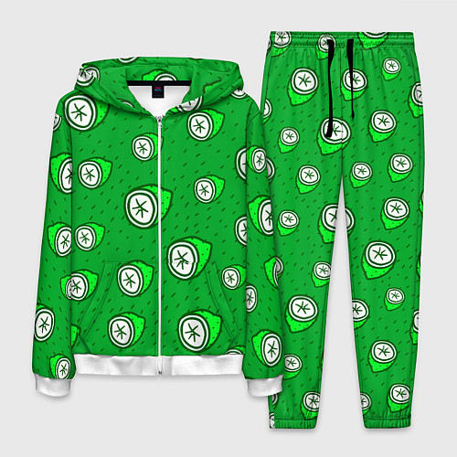 Мужской костюм Лимонный паттерн / 3D-Белый – фото 1