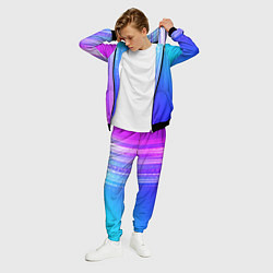 Костюм мужской Неоновая абстракция полосы, цвет: 3D-черный — фото 2