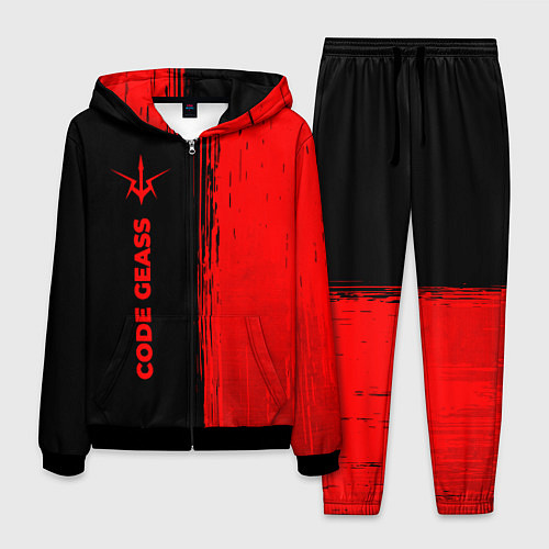 Мужской костюм Code Geass - red gradient по-вертикали / 3D-Черный – фото 1