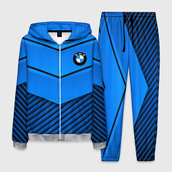 Костюм мужской BMW geometry blue, цвет: 3D-меланж