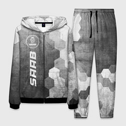 Костюм мужской Saab - grey gradient по-вертикали, цвет: 3D-черный