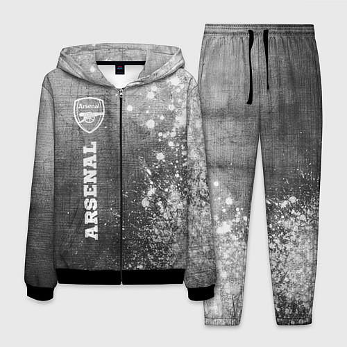 Мужской костюм Arsenal - grey gradient по-вертикали / 3D-Черный – фото 1