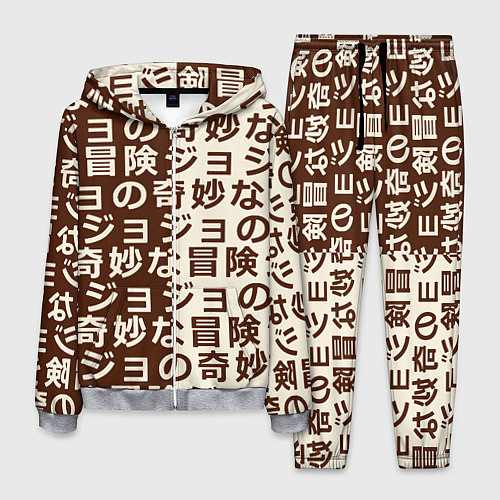 Мужской костюм Japan pattern / 3D-Меланж – фото 1