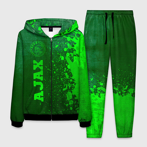 Мужской костюм Ajax - green gradient по-вертикали / 3D-Черный – фото 1