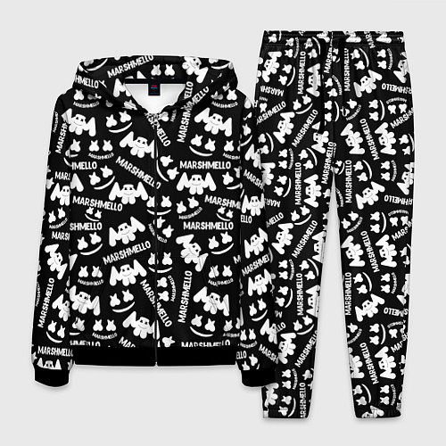 Мужской костюм Marshmello pattern music / 3D-Черный – фото 1