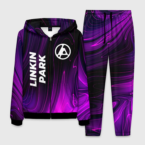 Мужской костюм Linkin Park 2024 violet plasma / 3D-Черный – фото 1