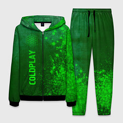 Костюм мужской Coldplay - green gradient по-вертикали, цвет: 3D-черный