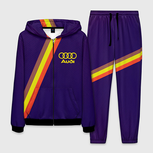 Мужской костюм AUDI line sport / 3D-Черный – фото 1