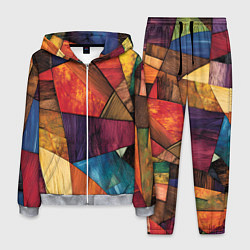 Костюм мужской Мозайка геометрическая, цвет: 3D-меланж