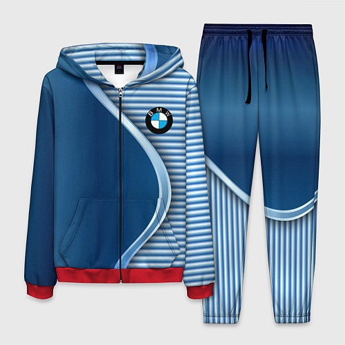 Мужской костюм BMW текстура / 3D-Красный – фото 1