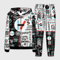 Мужской костюм Twenty one pilots glitch pattern