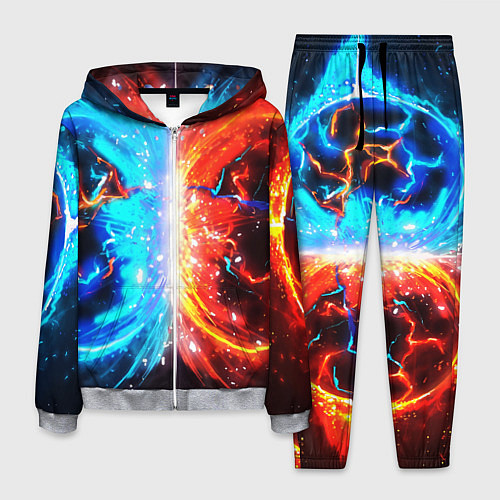 Мужской костюм Битва планет абстракция / 3D-Меланж – фото 1