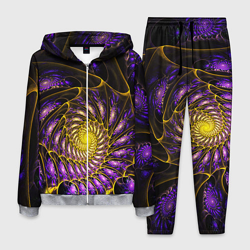 Мужской костюм Fractal illusion steel / 3D-Меланж – фото 1