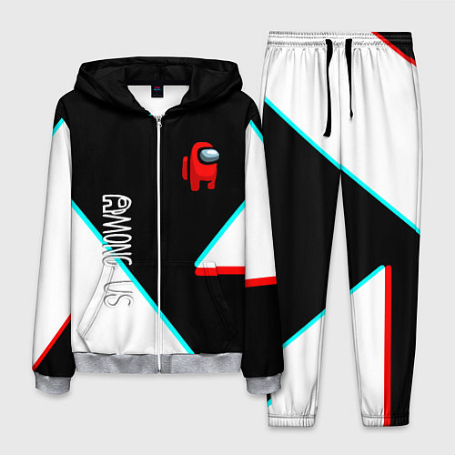 Мужской костюм Among us geometry steel glitch / 3D-Меланж – фото 1