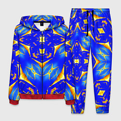 Костюм мужской Оптические стёкла абстракция, цвет: 3D-красный