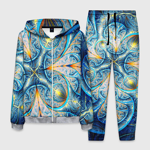 Мужской костюм Оптический узор фрактальный / 3D-Меланж – фото 1