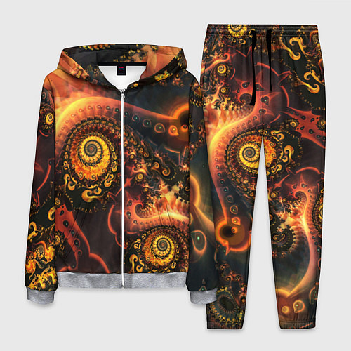 Мужской костюм Оптические узоры фракталы / 3D-Меланж – фото 1