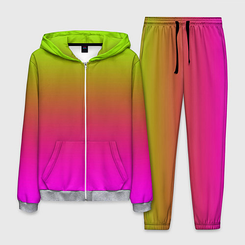 Мужской костюм Неоновый градиент фон / 3D-Меланж – фото 1