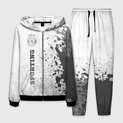 Мужской костюм Sporting - white gradient по-вертикали