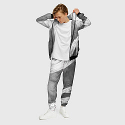 Костюм мужской Valencia - grey gradient вертикально, цвет: 3D-черный — фото 2