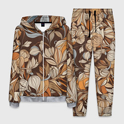 Мужской костюм Спокойная ботаническая иллюстрация